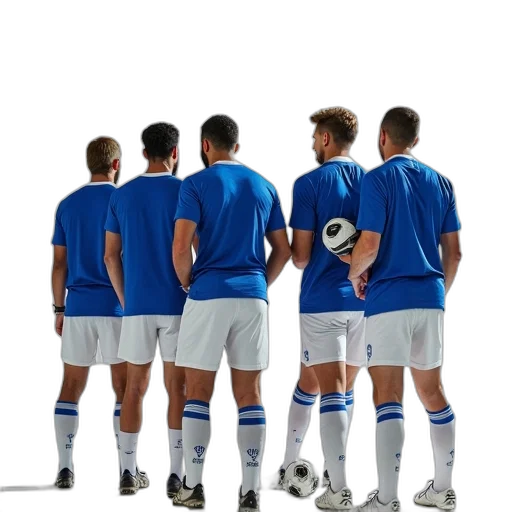 staff, qpr, players, blue transparent PNG cut-out