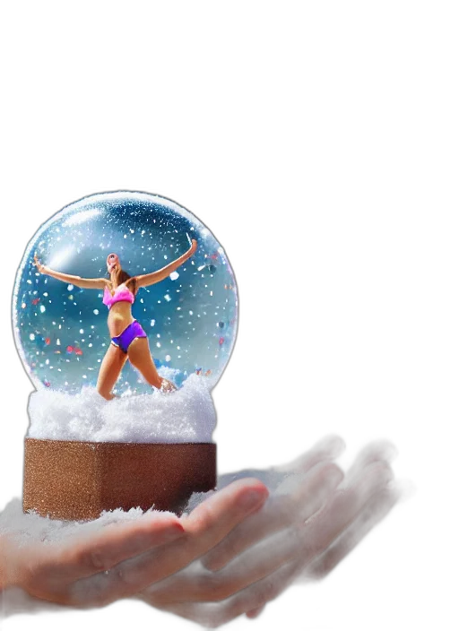 3d render, concept art, photorealistic, snow transparent PNG cut-out