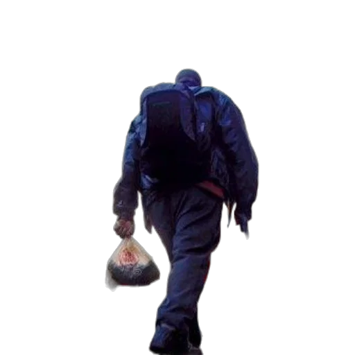 jacket, umbrella, staff, hat transparent PNG cut-out
