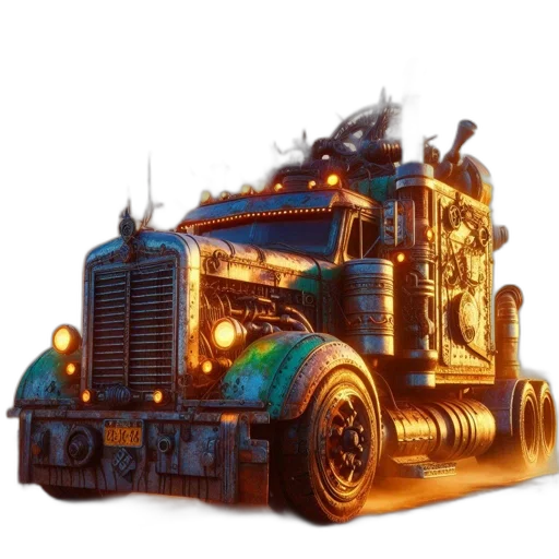 car, robot, weapon, concept art transparent PNG cut-out
