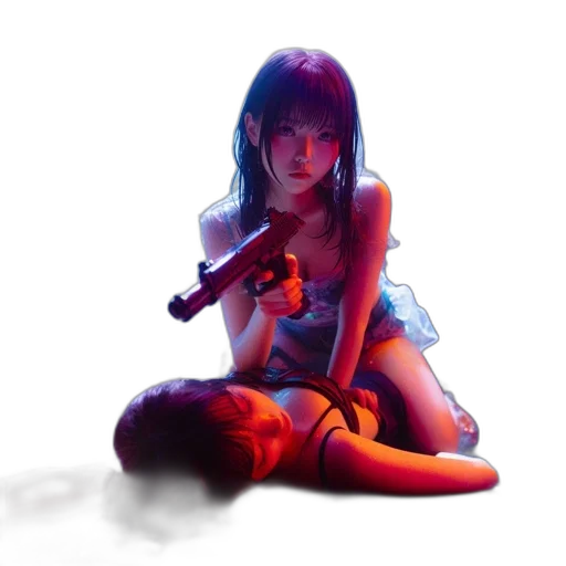 weapon, sword, concept art, cyberpunk transparent PNG cut-out