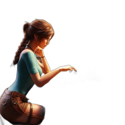 dress, jewelry, staff, concept art transparent PNG cut-out