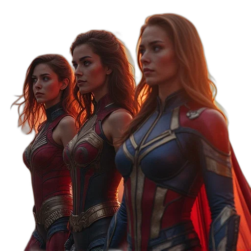 dress, comic book art, concept art, 3d render transparent PNG cut-out