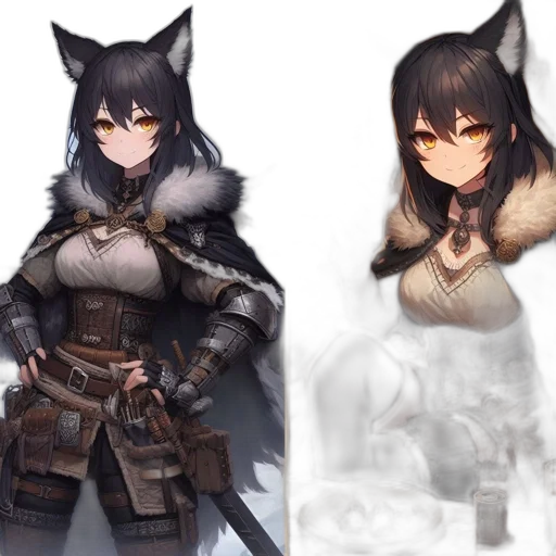 fantasy art, concept art, pixel art, anime transparent PNG cut-out