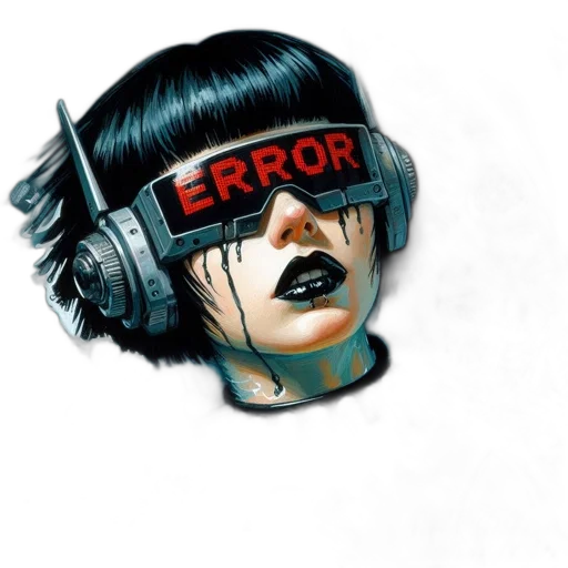 robot, mask, face, cyberpunk transparent PNG cut-out