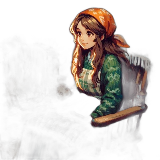 face, dress, pixel art, fantasy art transparent PNG cut-out