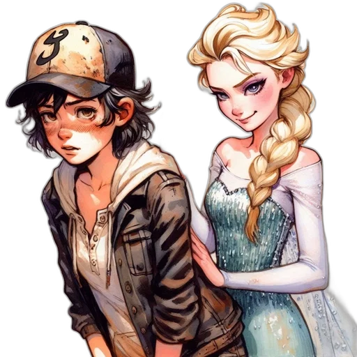 comic book art, watercolor, cartoon, concept art transparent PNG cut-out