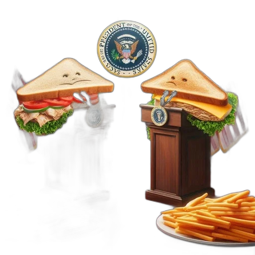 food, concept art, two, sandwich transparent PNG cut-out