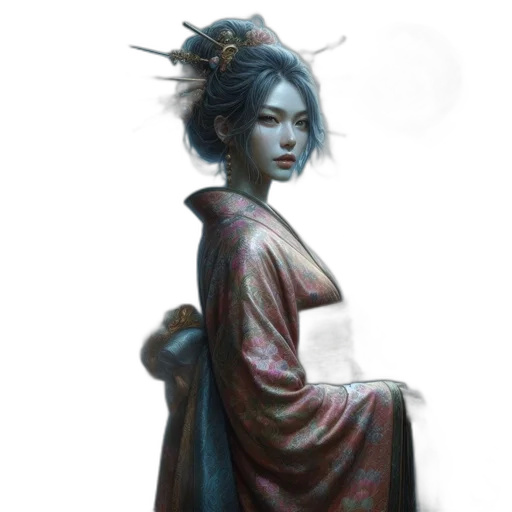 staff, dress, dragon, face transparent PNG cut-out