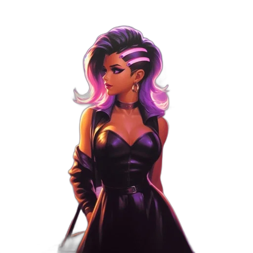 dress, staff, concept art, comic book art transparent PNG cut-out