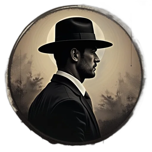 hat, staff, face, jacket transparent PNG cut-out