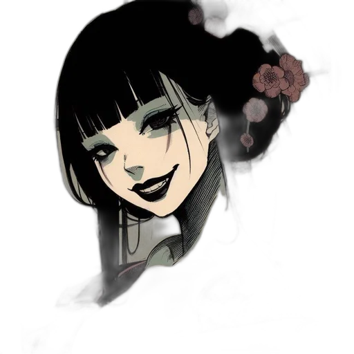 flower, face, mask, staff transparent PNG cut-out