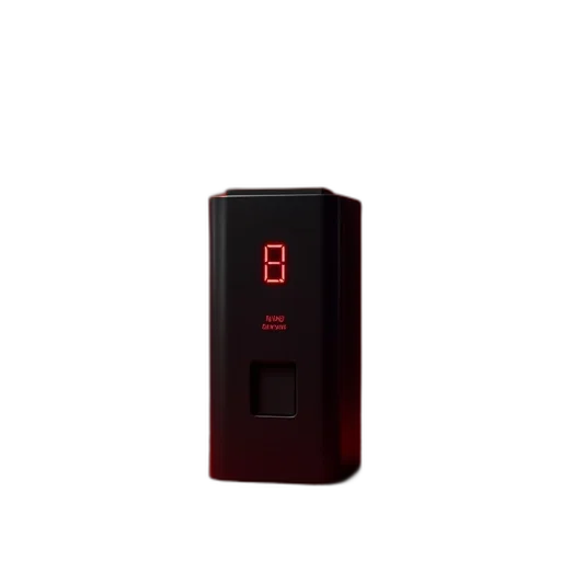 robot, bottle, 3d render, red transparent PNG cut-out