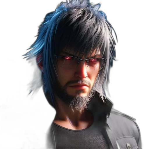 face, hair, staff, concept art transparent PNG cut-out
