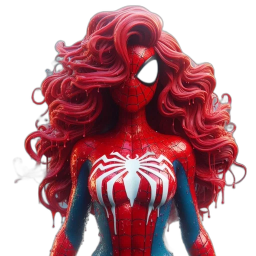 hair, mask, dress, creature transparent PNG cut-out