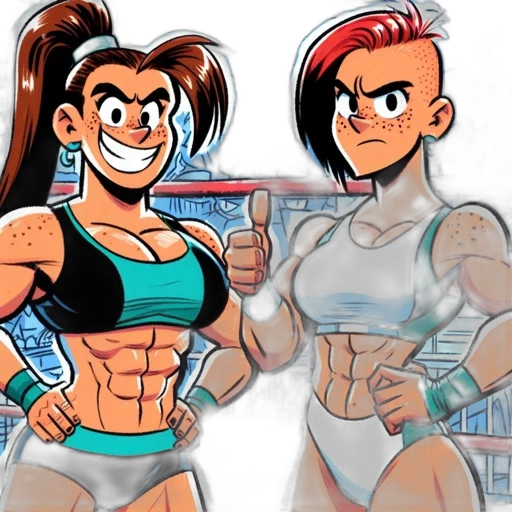 comic book art, cartoon, concept art, anime transparent PNG cut-out