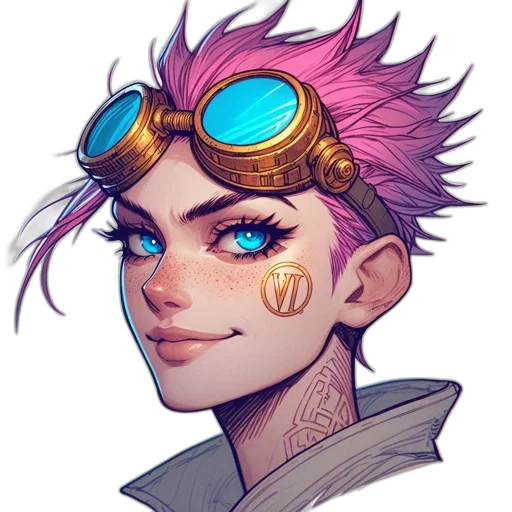 staff, face, cyberpunk, concept art transparent PNG cut-out