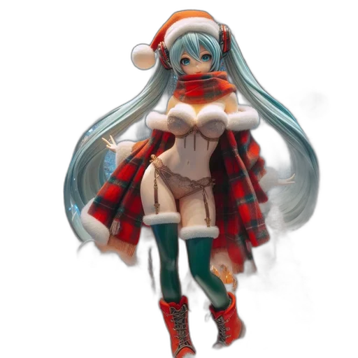 dress, robot, hat, 3d render transparent PNG cut-out