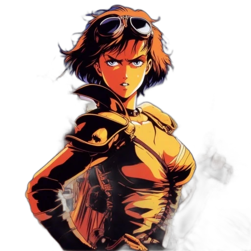 jacket, comic book art, concept art, anime transparent PNG cut-out