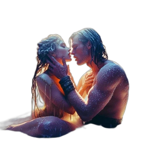concept art, fantasy art, comic book art, watercolor transparent PNG cut-out
