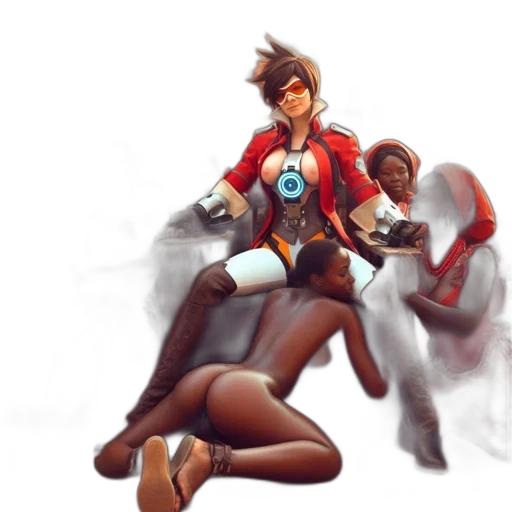 jacket, weapon, robot, staff transparent PNG cut-out
