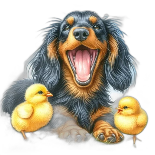 animal, photorealistic, oil painting, pencil sketch transparent PNG cut-out
