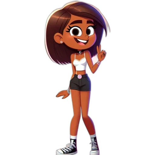 staff, dress, hair, cartoon transparent PNG cut-out