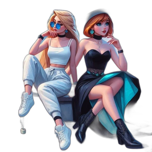 concept art, comic book art, pixel art, cartoon transparent PNG cut-out