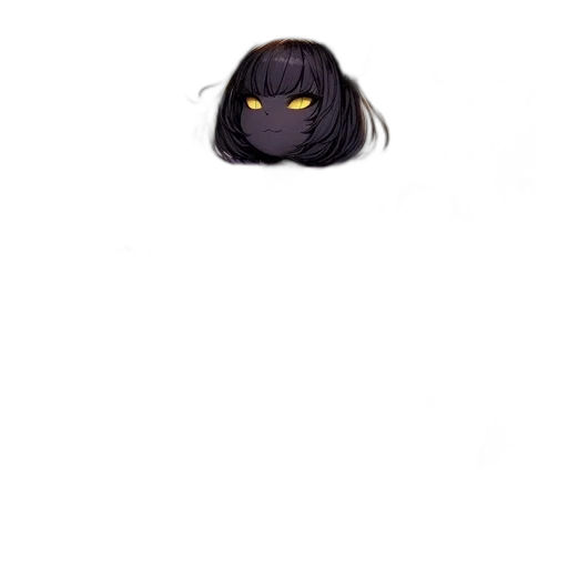 hair, mask, creature, face transparent PNG cut-out