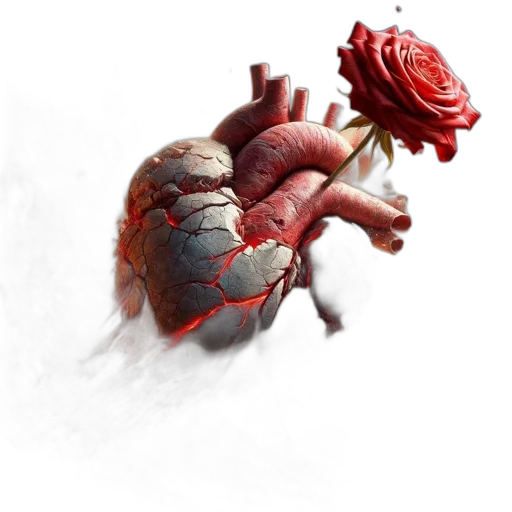 flower, concept art, fantasy art, photorealistic transparent PNG cut-out