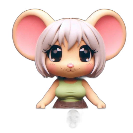 animal, 3d render, concept art, anime transparent PNG cut-out