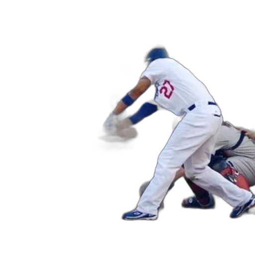 baseball, player, white, uniform transparent PNG cut-out