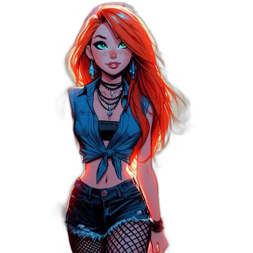 dress, cartoon, concept art, comic book art transparent PNG cut-out