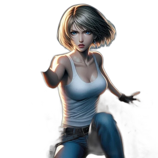 comic book art, concept art, fantasy art, photorealistic transparent PNG cut-out