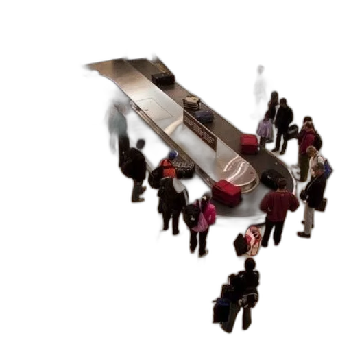 staff, umbrella, robot, jacket transparent PNG cut-out