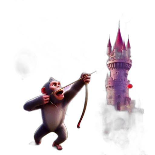 staff, animal, concept art, 3d render transparent PNG cut-out