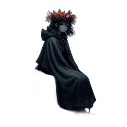dress, crown, flower, mask transparent PNG cut-out