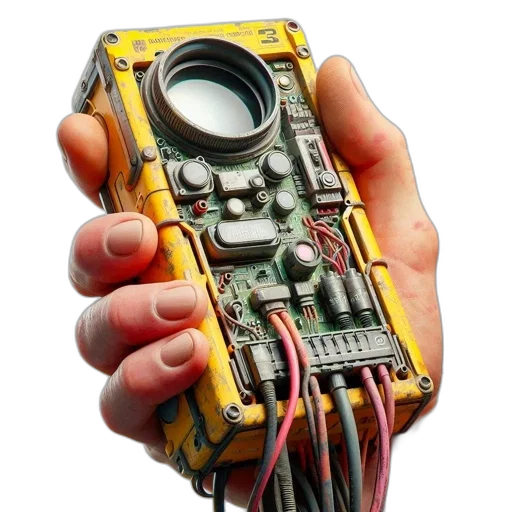 robot, weapon, staff, jewelry transparent PNG cut-out
