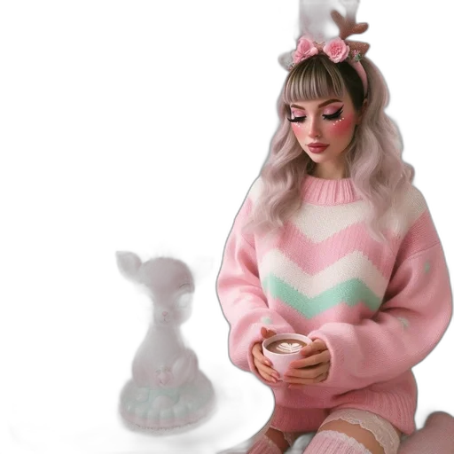 dress, jacket, creature, hat transparent PNG cut-out