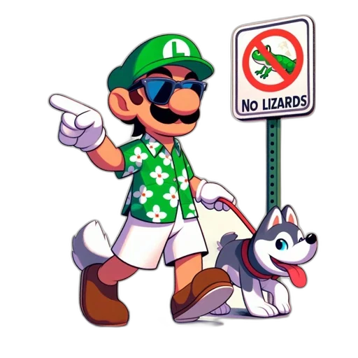 animal, pixel art, concept art, vaporwave transparent PNG cut-out