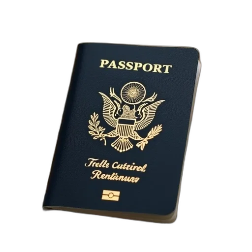 passport, word, map transparent PNG cut-out