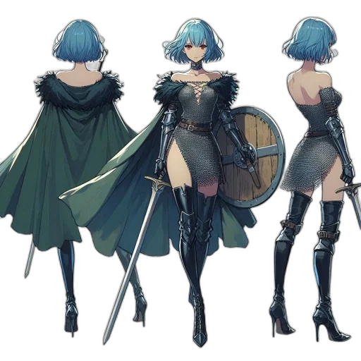 concept art, fantasy art, cyberpunk, comic book art transparent PNG cut-out