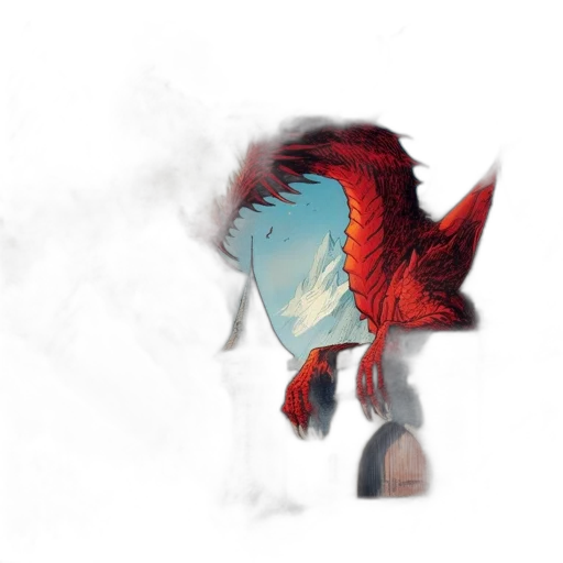 dragon, mask, creature, animal transparent PNG cut-out
