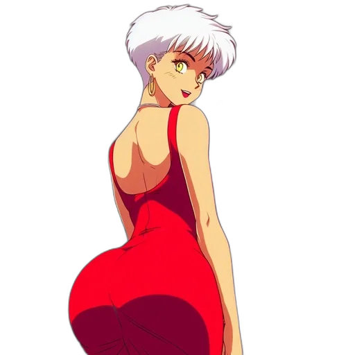 dress, concept art, anime, cartoon transparent PNG cut-out