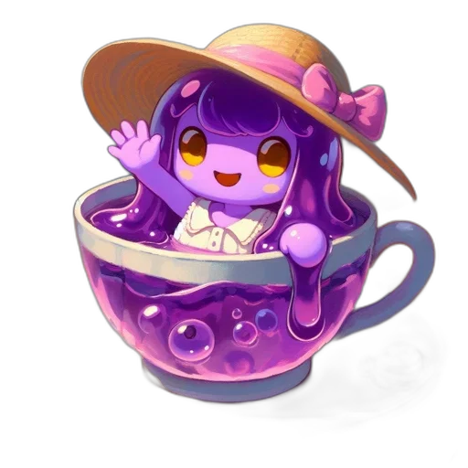 hat, food, staff, pixel art transparent PNG cut-out