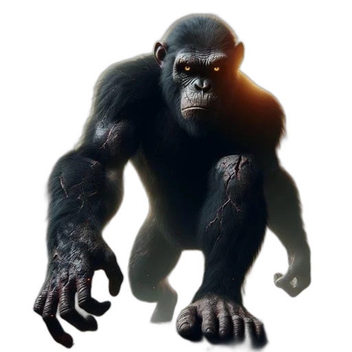 creature, animal, staff, concept art transparent PNG cut-out