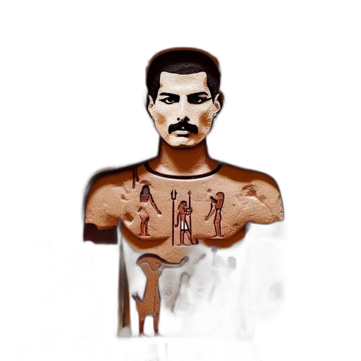 face, pixel art, comic book art, concept art transparent PNG cut-out