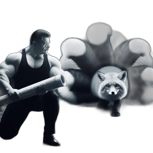 animal, creature, concept art, photorealistic transparent PNG cut-out
