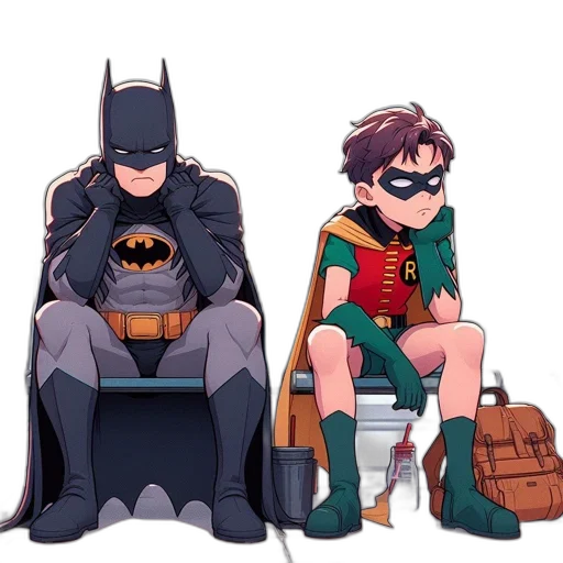 comic book art, concept art, cartoon, pixel art transparent PNG cut-out