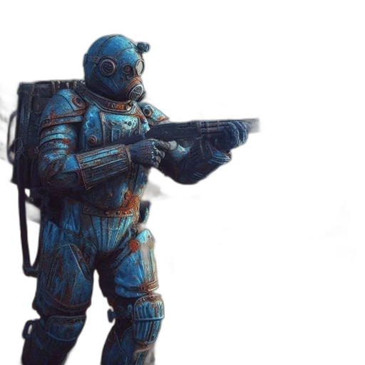 robot, weapon, staff, creature transparent PNG cut-out